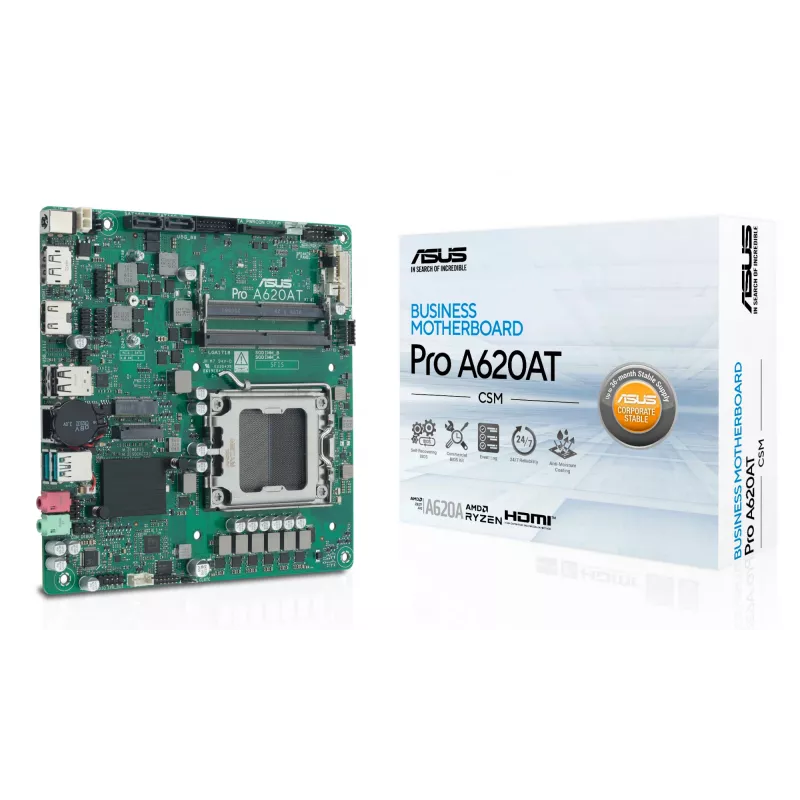 Mātesplate ASUS 90MB1L5M-M0EAYC AMD A620A ligzda AM5 mini ITX
