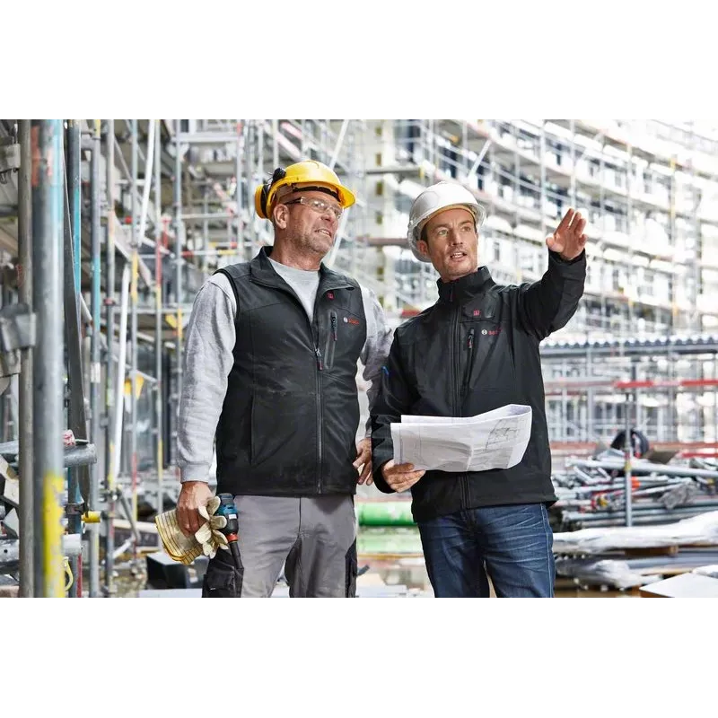 Bosch GHV 12+18V XA Professional apsildāmā veste, S izmērs, melna