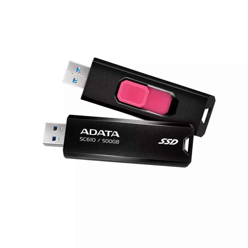 USB zibatmiņa ADATA SC610 500 GB USB Type-A 3.2 Gen 2 (10 Gbit/s) 550/500 MB/s, melna