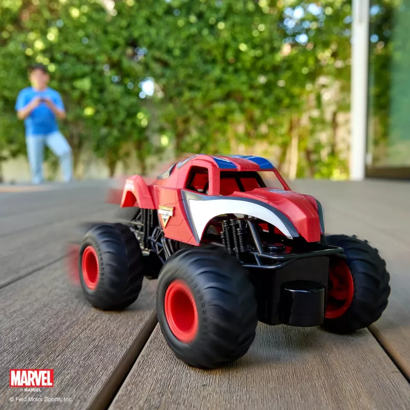 Monster Jam , Marvel The Amazing Spider-Man RC Monster Truck, mērogā 1:24, rotaļlietas zēniem un meitenēm no 4 gadu vecuma
