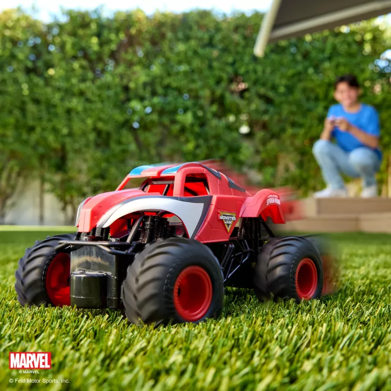 Monster Jam , Marvel The Amazing Spider-Man RC Monster Truck, mērogā 1:24, rotaļlietas zēniem un meitenēm no 4 gadu vecuma