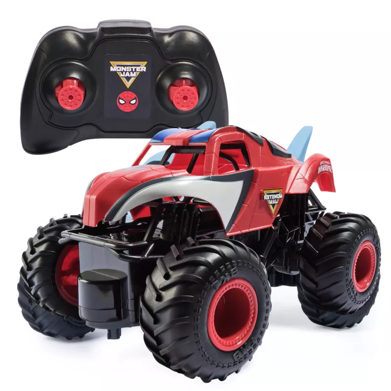 Monster Jam , Marvel The Amazing Spider-Man RC Monster Truck, mērogā 1:24, rotaļlietas zēniem un meitenēm no 4 gadu vecuma