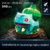 4D Build, Pokémon Bulbasaur 3D modeļa komplekts, Pokémon figūra, Kanto pirmā partnera kolekcija, galda dekors, 195 detaļas, vecumam no 12 gadiem