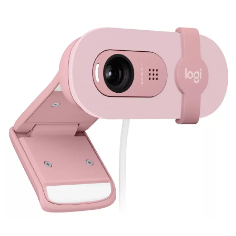 LOGITECH Brio 100 Full HD tīmekļa kamera rozā krāsā