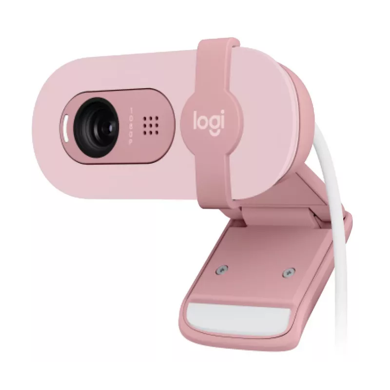 LOGITECH Brio 100 Full HD tīmekļa kamera rozā krāsā