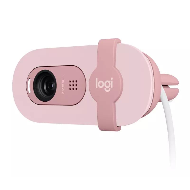 LOGITECH Brio 100 Full HD tīmekļa kamera rozā krāsā