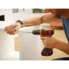 Pistol Grip Drill Melns & Decker BDCDD12-QW, Keyless, 1.5 Ah