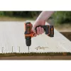 Pistol Grip Drill Melns & Decker BDCDD12-QW, Keyless, 1.5 Ah