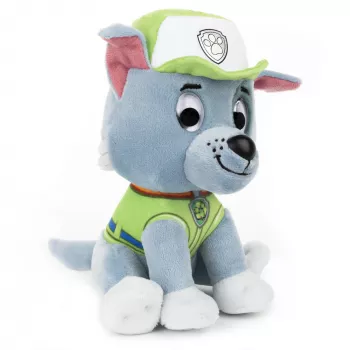 PAW Patrol GUND Oficiālais Rocky ar paraksta pārstrādes uniformu plīša rotaļlieta, pildīts dzīvnieks vecumā no 1 gada, 6 collas