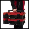 Mazo detaļu kastīte Einhell E-Case S-F Polipropilēns Melna Sarkana 42x28x9,5 cm