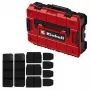 Mazo detaļu kastīte Einhell E-Case S-F Polipropilēns Melna Sarkana 42x28x9,5 cm