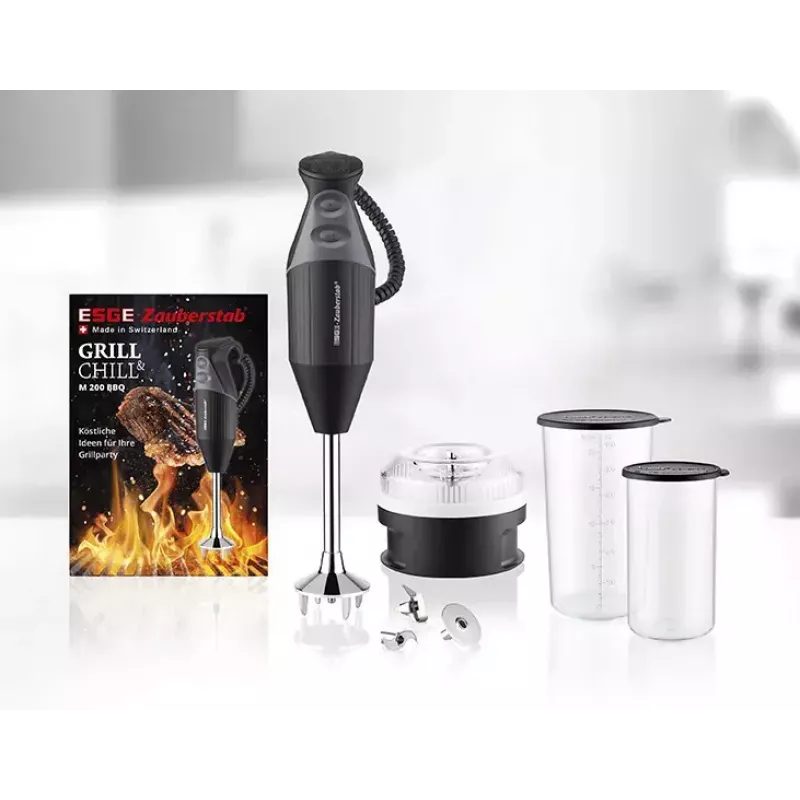 ESGE M 200 BBQ 10 L iegremdējamais blenderis 200 W Melns, Hromēts
