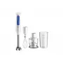 Rokas blenderis Braun Household MultiQuick 3 MQ30202M, 900 W, balts/zils, ar smalcinātāju un putojamo slotiņu
