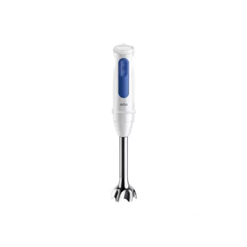 Rokas blenderis Braun Household MultiQuick 3 MQ30202M, 900 W, balts/zils, ar smalcinātāju un putojamo slotiņu