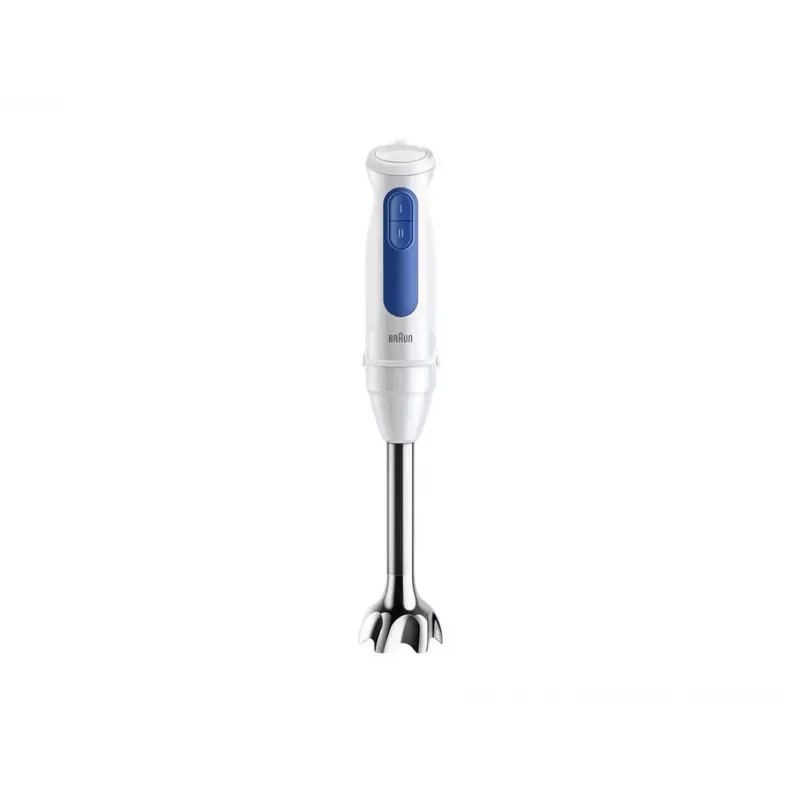 Rokas blenderis Braun Household MultiQuick 3 MQ30202M, 900 W, balts/zils, ar smalcinātāju un putojamo slotiņu