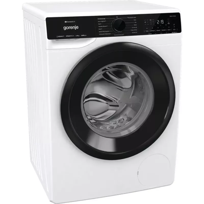 Veļas mazgājamā mašīna Gorenje G600 WPNA94A1TS ar priekšējo ielādi 9 kg 1300 RPM Balta A