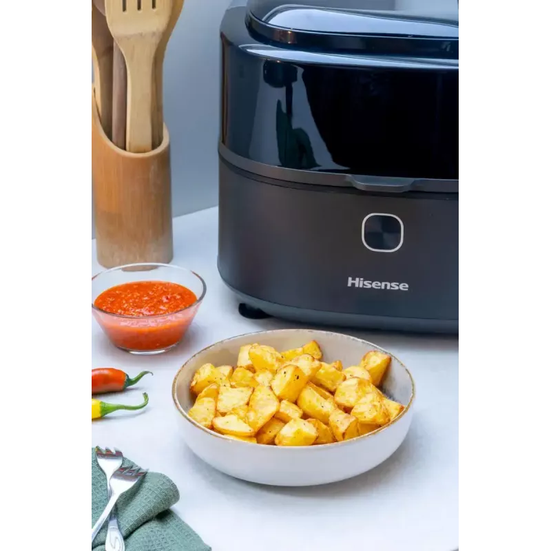 Hisense HAF1350DR Single 6.7 L Brīvi stāvoša 1350 W Karstā gaisa fritieris Melns
