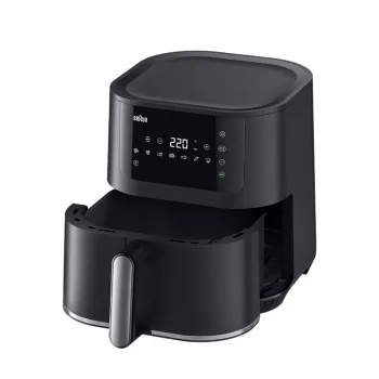 Karstā gaisa fritieris Braun Household MultiFry 5 HF5030 — 1700 W, 6.0 L grozs, melns/sudrabains