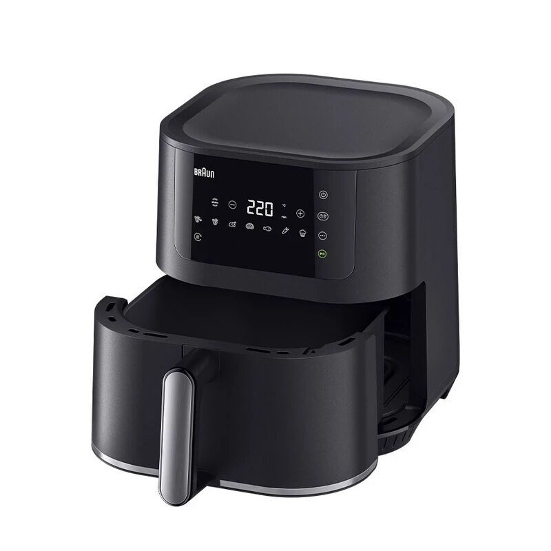 Karstā gaisa fritieris Braun Household MultiFry 5 HF5030 — 1700 W, 6.0 L grozs, melns/sudrabains