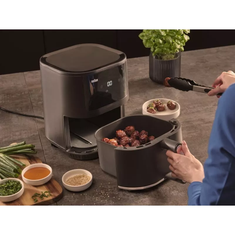 Braun MultiFry 3 Single 4,3 L Brīvi stāvošs 1500 W Karstā gaisa fritieris Melns