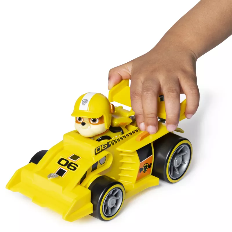 PAW Patrol, Ready, Race, Rescue Rubble's Race & Go Deluxe spēkrati ar skaņām, bērniem vecumā no 3 gadiem