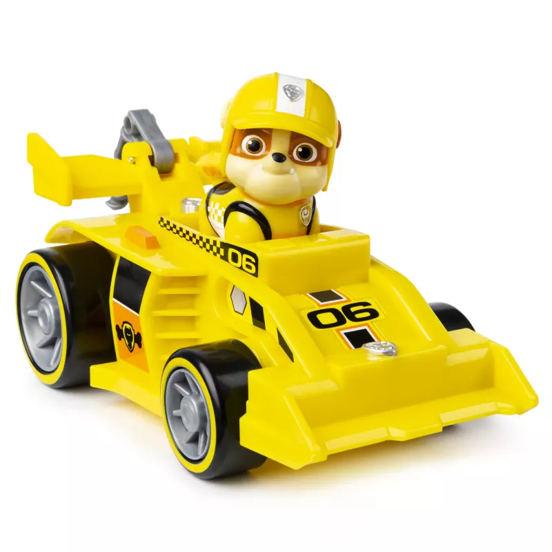 PAW Patrol, Ready, Race, Rescue Rubble's Race & Go Deluxe spēkrati ar skaņām, bērniem vecumā no 3 gadiem