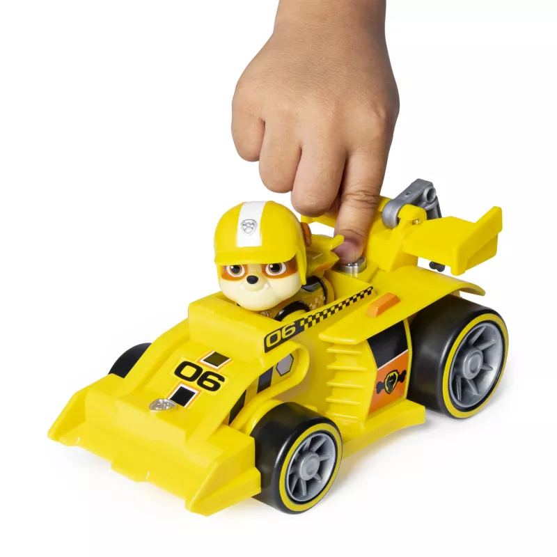 PAW Patrol, Ready, Race, Rescue Rubble's Race & Go Deluxe spēkrati ar skaņām, bērniem vecumā no 3 gadiem