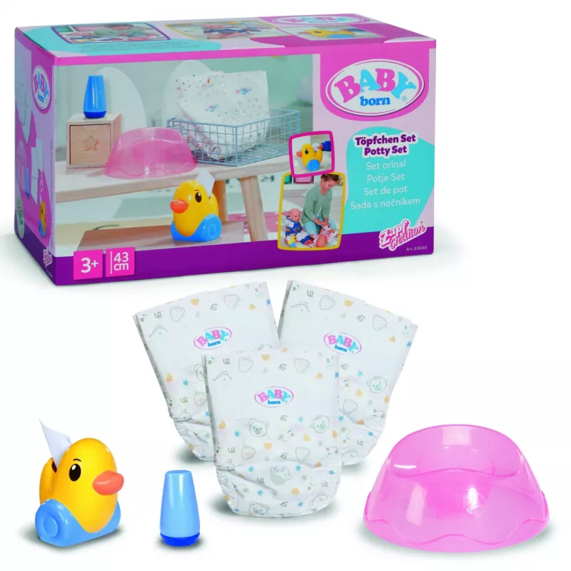 Podnieks lellēm ZAPF BABY born Podnieka komplekts, daudzkrāsains, no 3 gadu vecuma