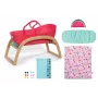 Cradle for dolls zapf creation BABY born 3-in-1 Pinplay — lelle furniture, convertible cradle/bed/carrier