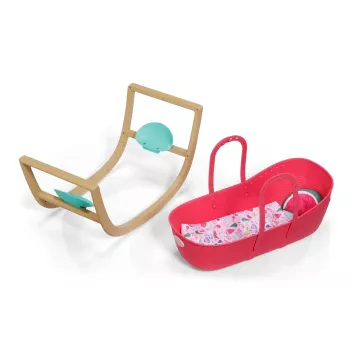Cradle for dolls zapf creation BABY born 3-in-1 Pinplay — lelle furniture, convertible cradle/bed/carrier