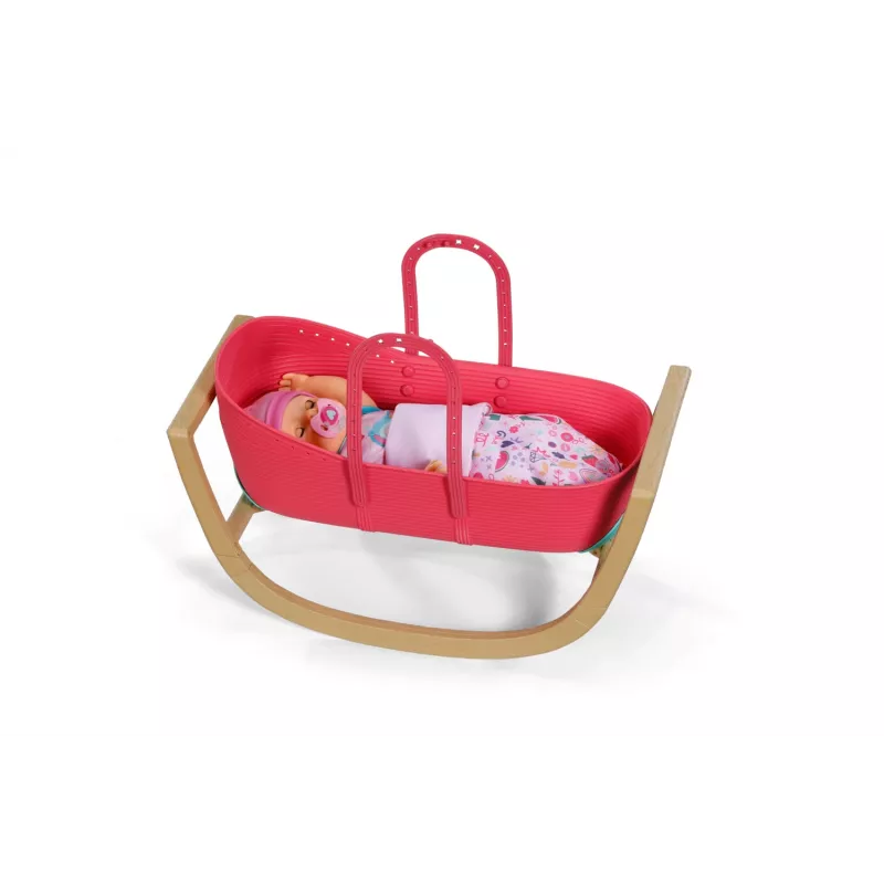 Cradle for dolls zapf creation BABY born 3-in-1 Pinplay — lelle furniture, convertible cradle/bed/carrier