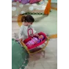 Cradle for dolls zapf creation BABY born 3-in-1 Pinplay — lelle furniture, convertible cradle/bed/carrier