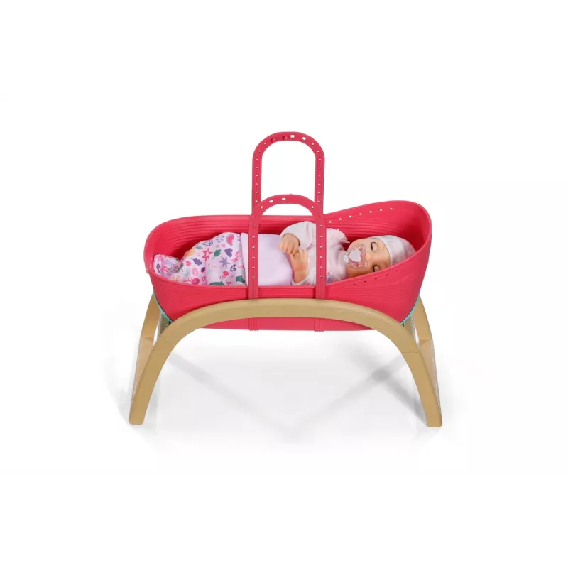 Cradle for dolls zapf creation BABY born 3-in-1 Pinplay — lelle furniture, convertible cradle/bed/carrier