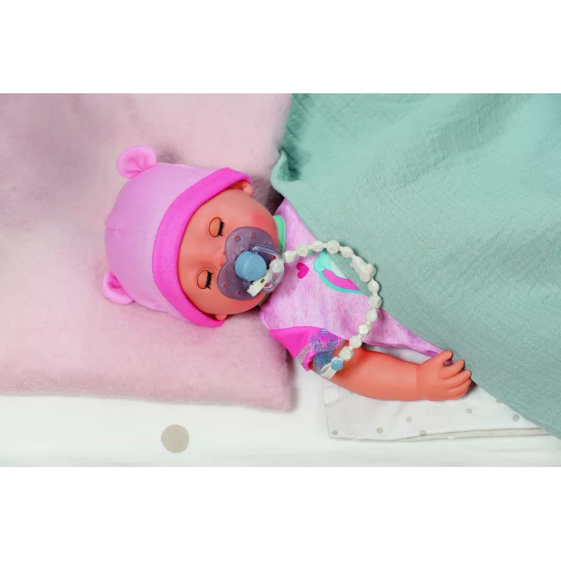 BABY born Knupītis ar klipsi, 2 dažādās krāsās Leļļu knupītis un knupīša turētājs