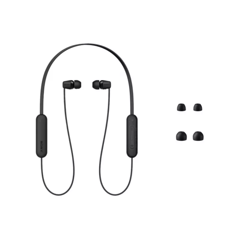 Sony WI-C100 austiņas Bezvadu Ievietojamas Zvani/Mūzika Bluetooth Melns
