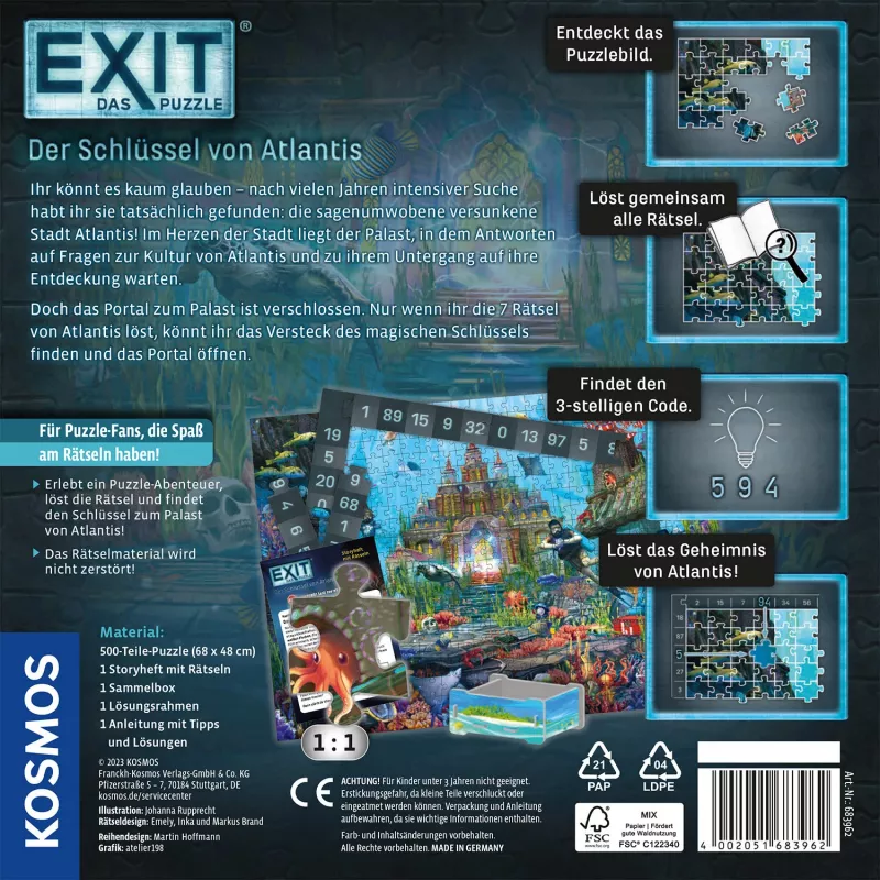 Kosmos 44138905 puzzle puzle 500 gab. Pilsēta