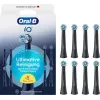 Oral-B iO Ultimate Clean rezerves birstes galviņas — 8 gab., melnas, izcilai aplikuma noņemšanai