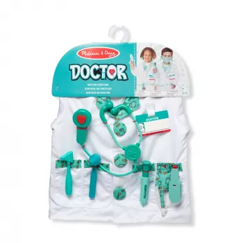 Melissa & Doug MPP RLP Doctor Rl Ply Costume Set GML Fancy kostīms bērniem unisex formas tērps