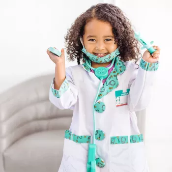 Melissa & Doug MPP RLP Doctor Rl Ply Costume Set GML Fancy kostīms bērniem unisex formas tērps
