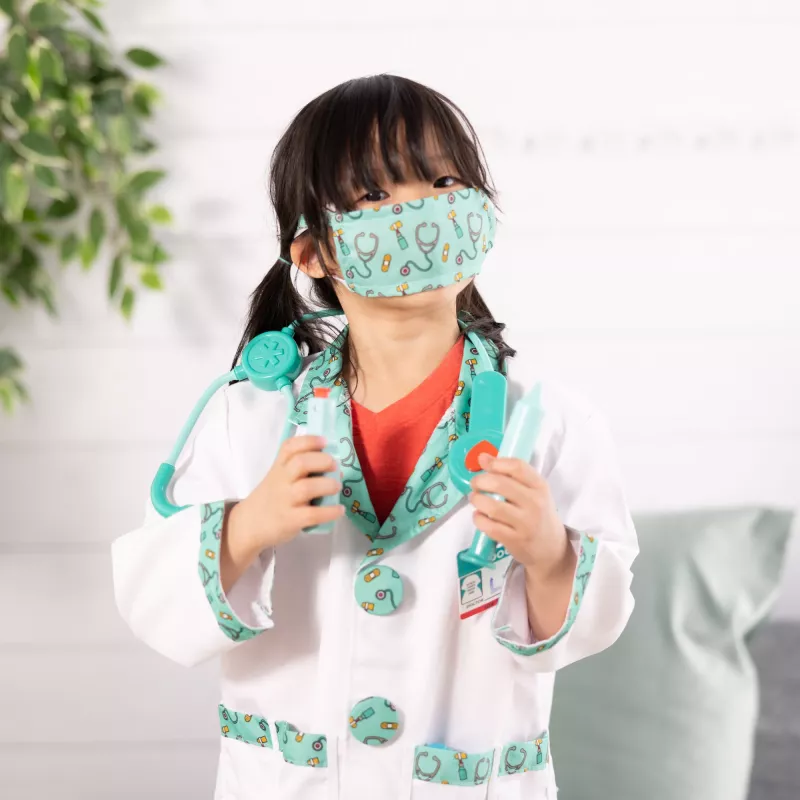 Melissa & Doug MPP RLP Doctor Rl Ply Costume Set GML Fancy kostīms bērniem unisex formas tērps