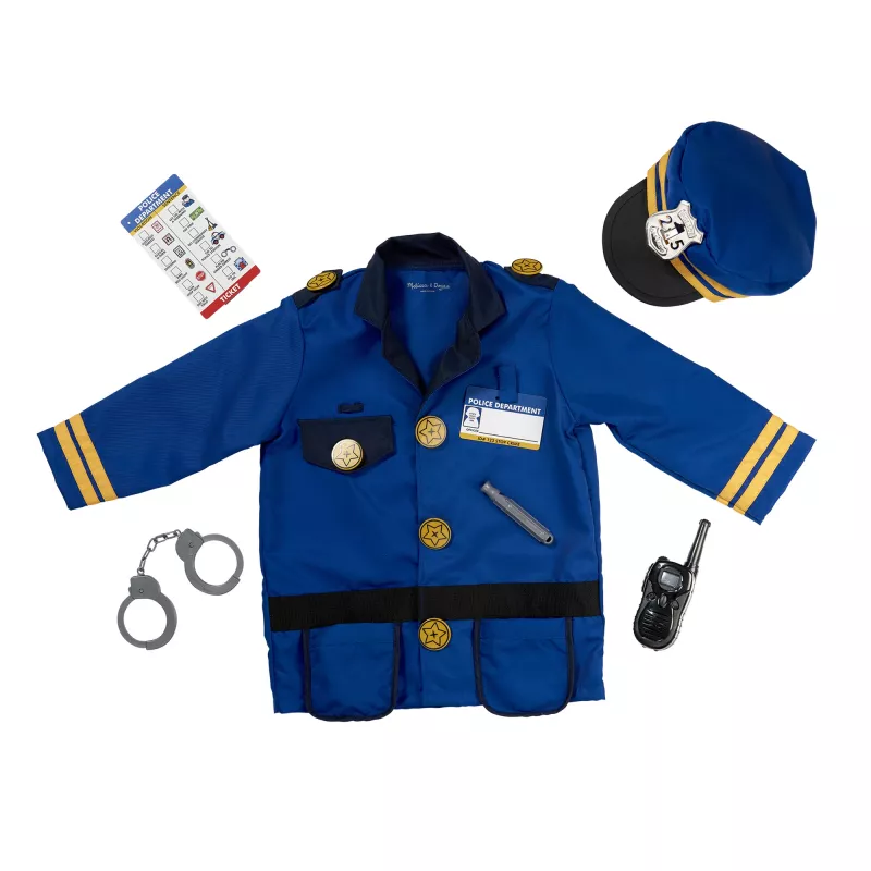 Melissa & Doug MPP RLP PoliceOfficerCstmRlplySet GML Karnevāla kostīms bērniem Unisex Uniforma