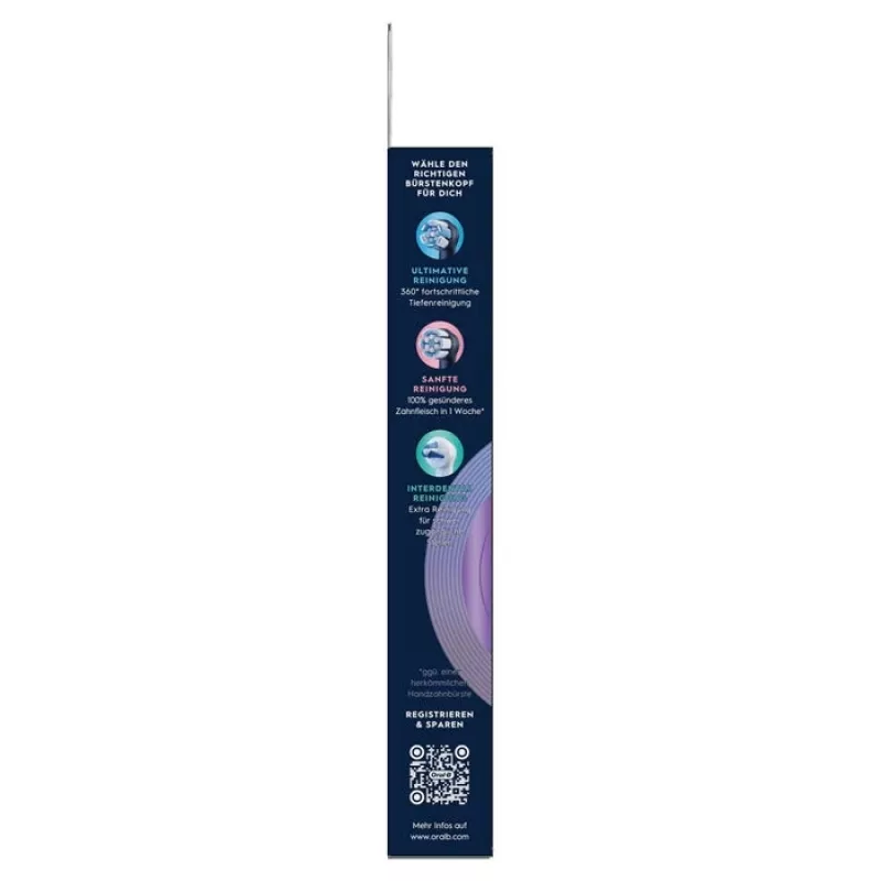 Oral-B iO Radiant balta rezerves uzgaļi, 4 gab., melni