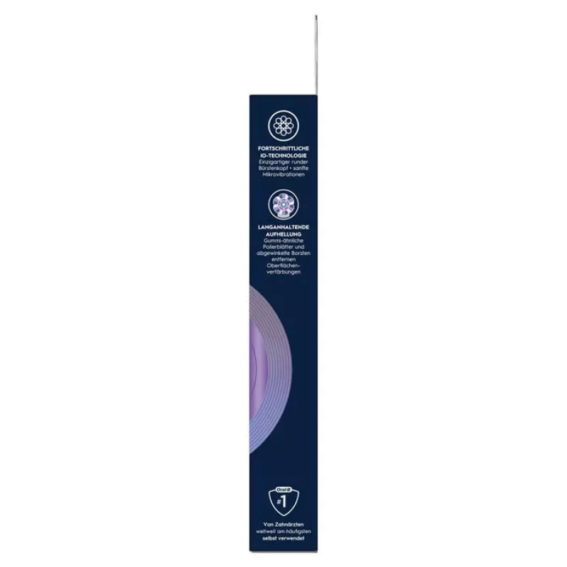 Oral-B iO Radiant balta rezerves uzgaļi, 4 gab., melni