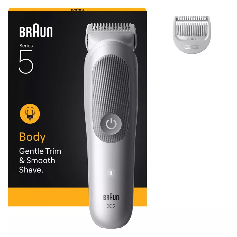 BRAUN BG 5500 244787 — ūdensnecaurlaidīgs uzlādējams ķermeņa trimmeris