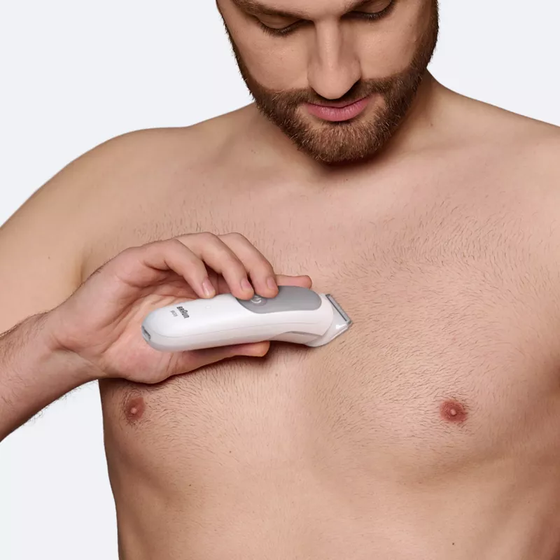 BRAUN BG 5500 244787 — ūdensnecaurlaidīgs uzlādējams ķermeņa trimmeris