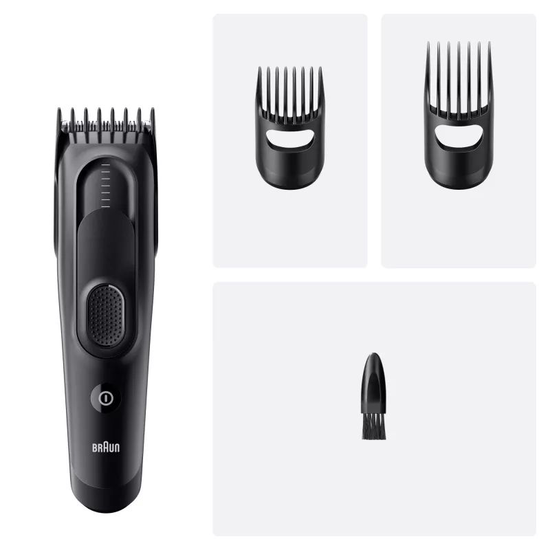 Braun HC5530 matu griezēji/klipers Melns 17 Niķeļa-metāla hidrīds (NiMH)