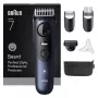 Braun BeardTrimmer 7 BT7520 Baterija 40 2 cm Mitrā un Sausā Melns, Zils