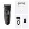 Foil shaver BRAUN Serie 3 3000S, pelēka, foil system, built-in NiMH baterija, AC/baterija power, 57×48×156 mm