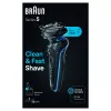 Braun Series 5 52-B7000cc folijas skuveklis ar trimmeri, melns, litija jonu akumulators