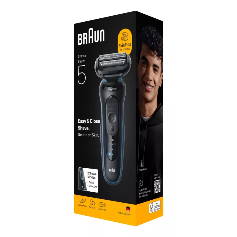 Braun Series 5 52-B1000s folijas skuveklis melns